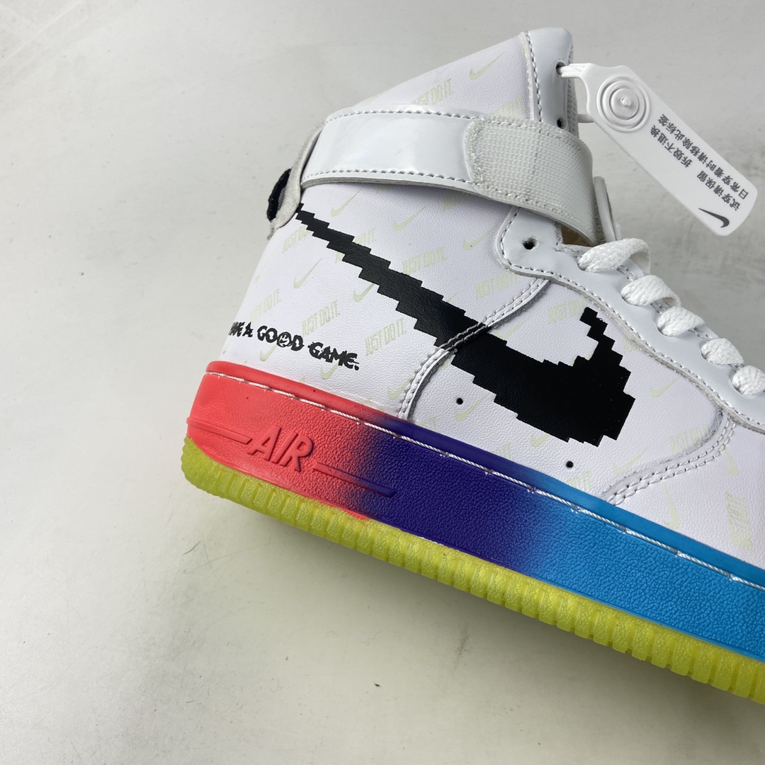 P240 OFF White x NIKE Air Force 1’07 Vntg Suede Mix 夜光高帮休闲板鞋 DC2112-192