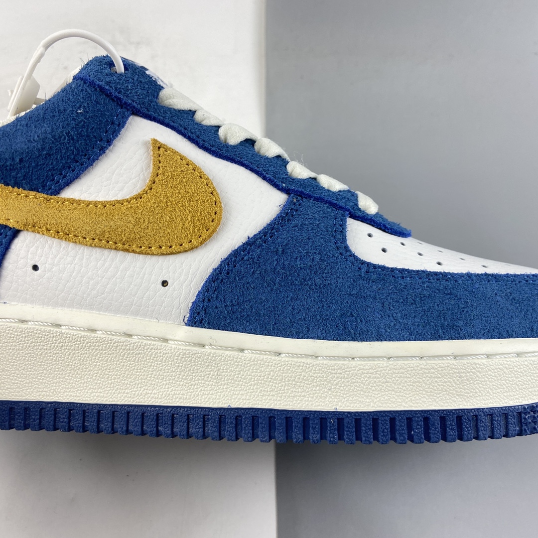 P240  NIKE Air Force 1’07 Low 蓝白黄拼色 空军一号低帮休闲板鞋 BQ8988-103