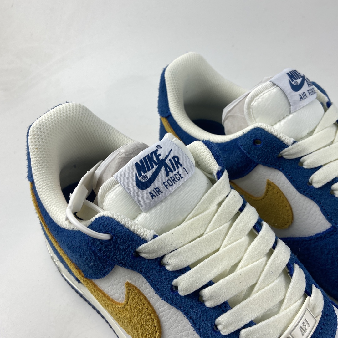 P240  NIKE Air Force 1’07 Low 蓝白黄拼色 空军一号低帮休闲板鞋 BQ8988-103