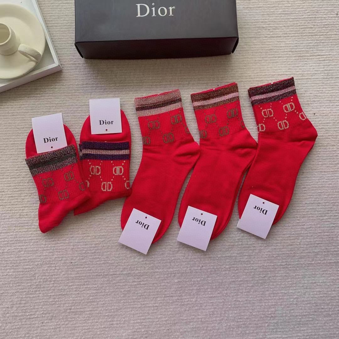 配包装一盒4双合作款&Dior迪奥合