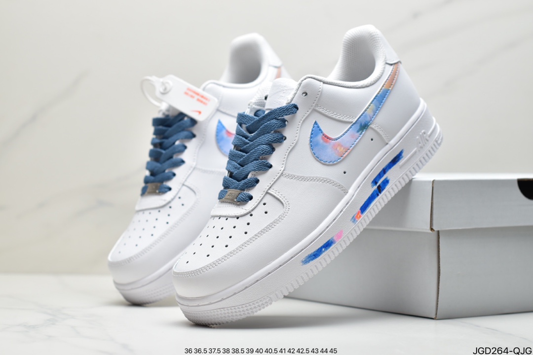 180 耐克Air Force 1 ’07 PS5黑白灰 电玩涂鸦 DD8959