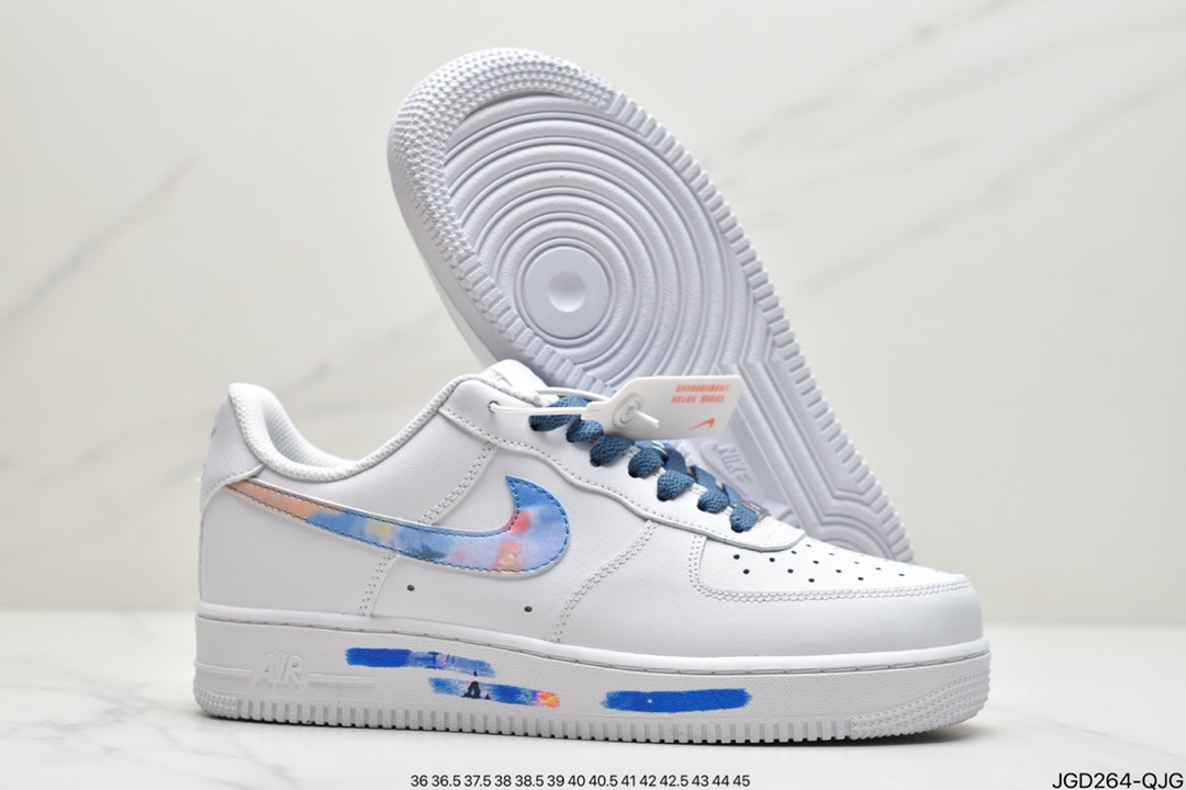 180 耐克Air Force 1 ’07 PS5黑白灰 电玩涂鸦 DD8959