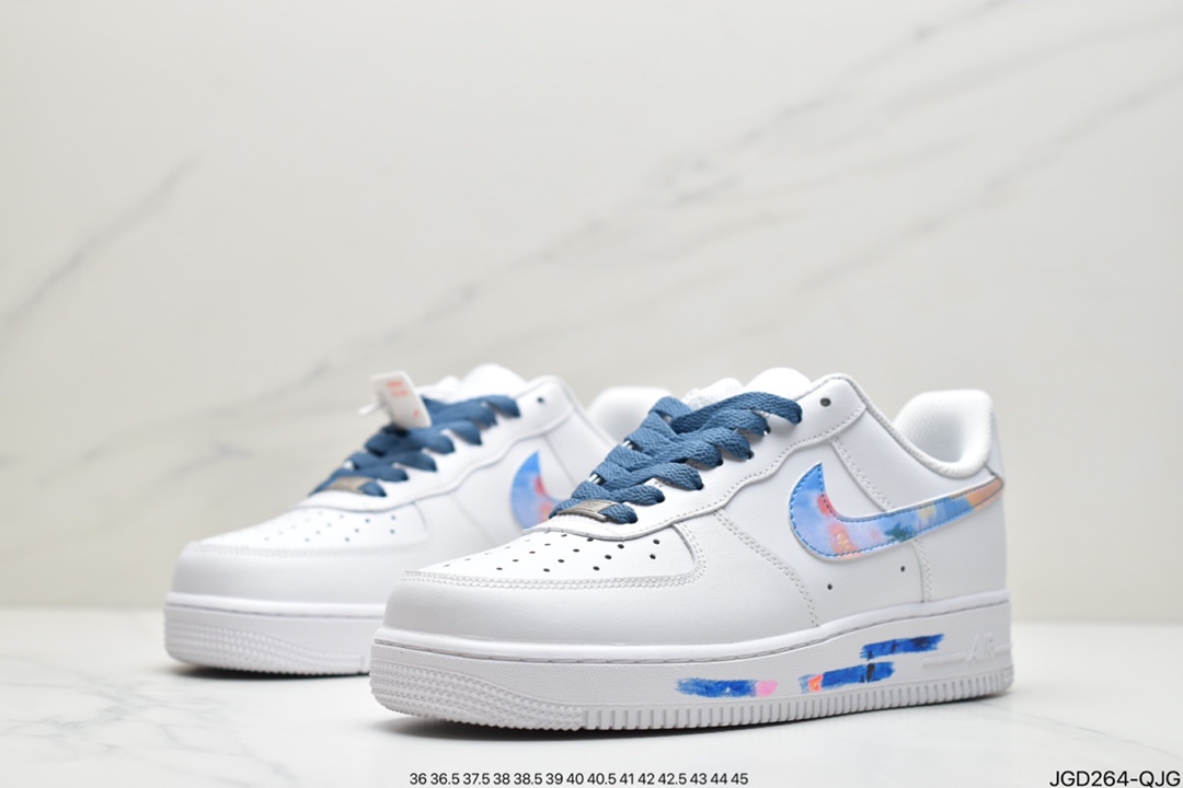 180 耐克Air Force 1 ’07 PS5黑白灰 电玩涂鸦 DD8959