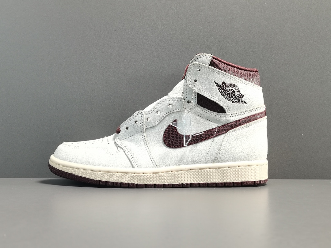 周年庆厂家优惠促销！纯原版顶级AJ1灰棕蛇纹AMaMainersxAirJordan1RetroHigh