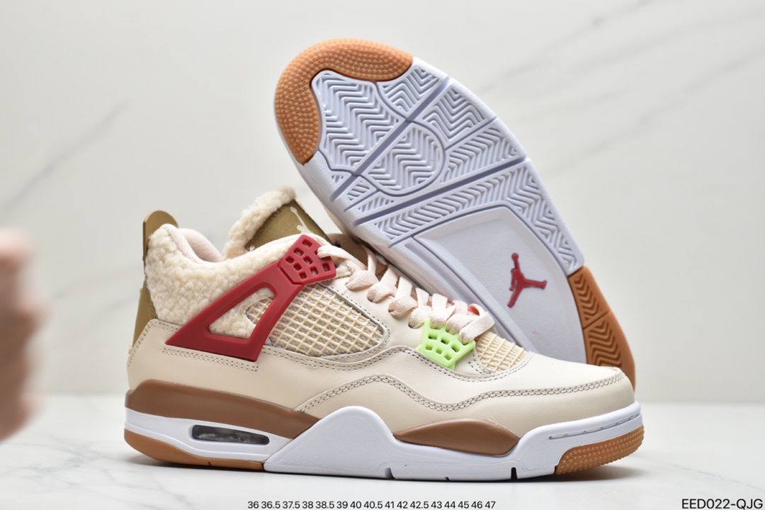 370 Air Jordan 4 GS “Where The Wild Things Are”羊绒鸳鸯整双鞋DH0572-264