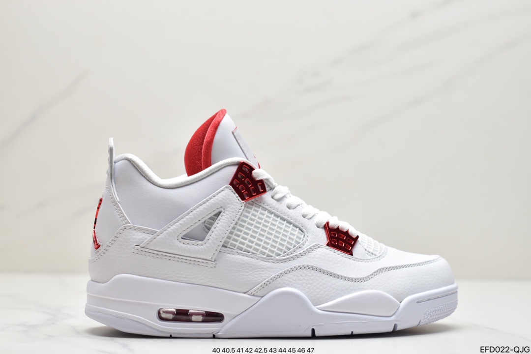 390 Air Jordan 4 “Red Metallic” 白红 CT8527-112