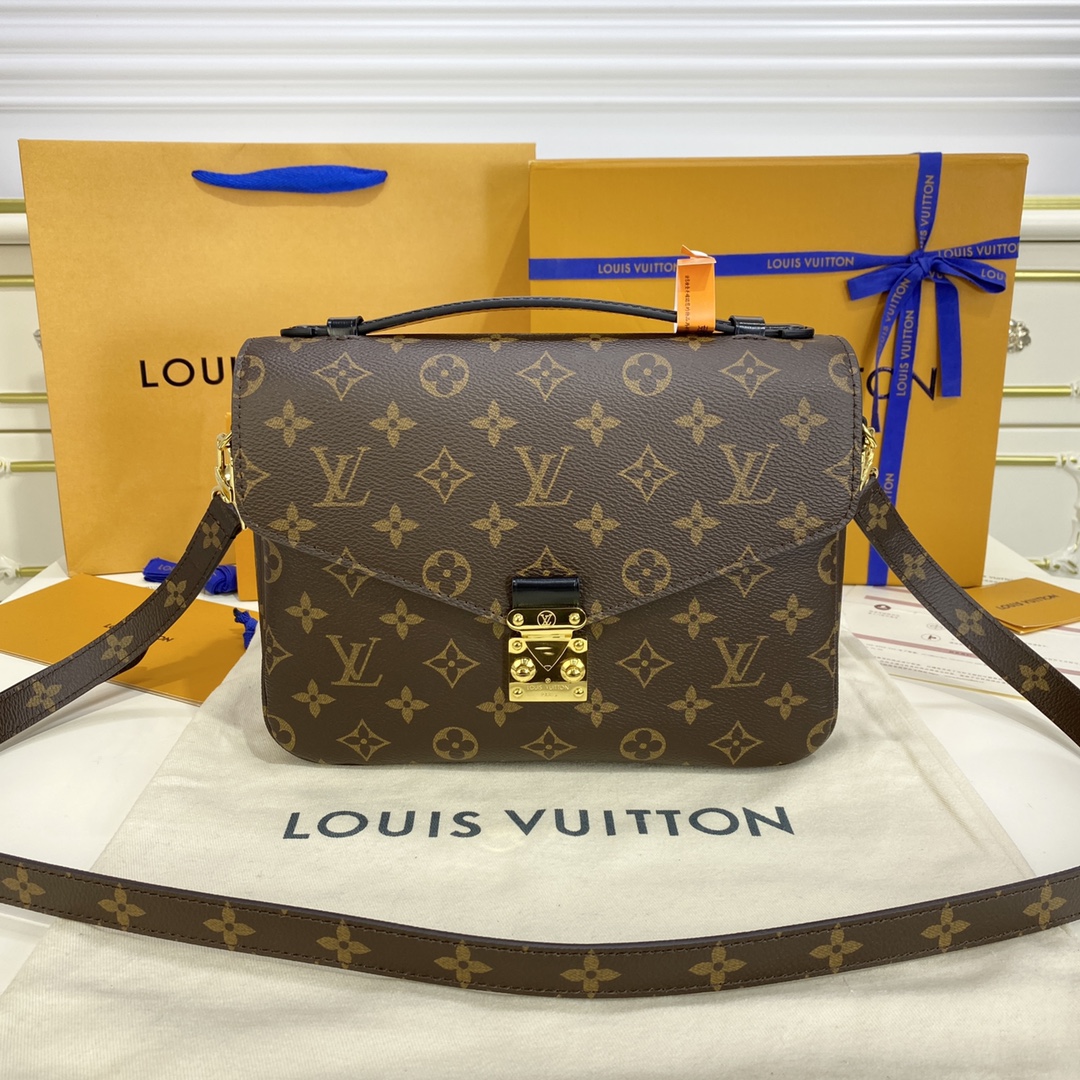 Best Site For Replica
 Louis Vuitton LV Pochette MeTis Messenger Bags Black Winter Collection M44875