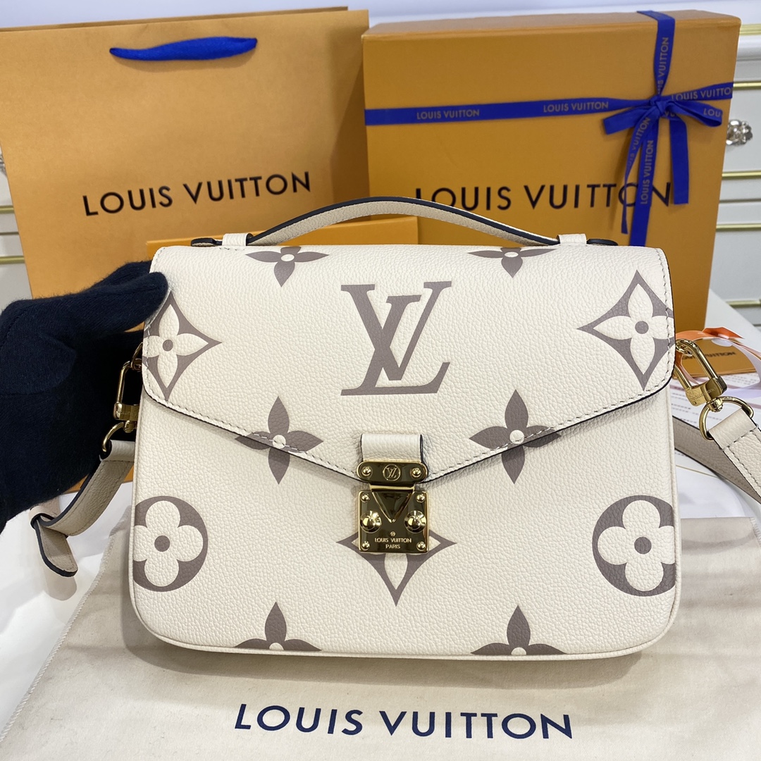 Louis Vuitton LV Pochette MeTis Bags Handbags White Empreinte​ Spring Collection M45596