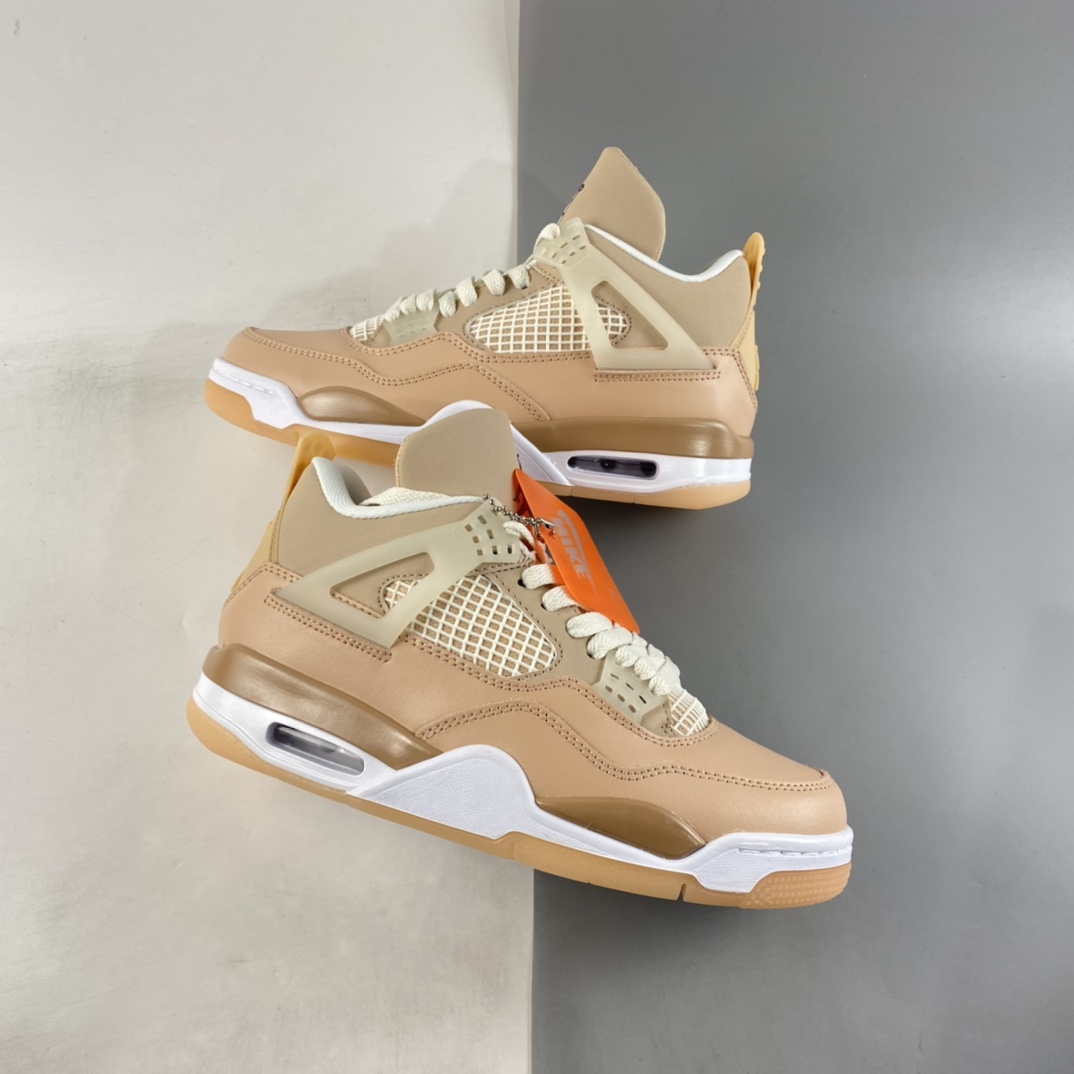 P240  Air Jordan 4 ”Shimmer” AJ4 乔4卡其浅色 DJ0675-200