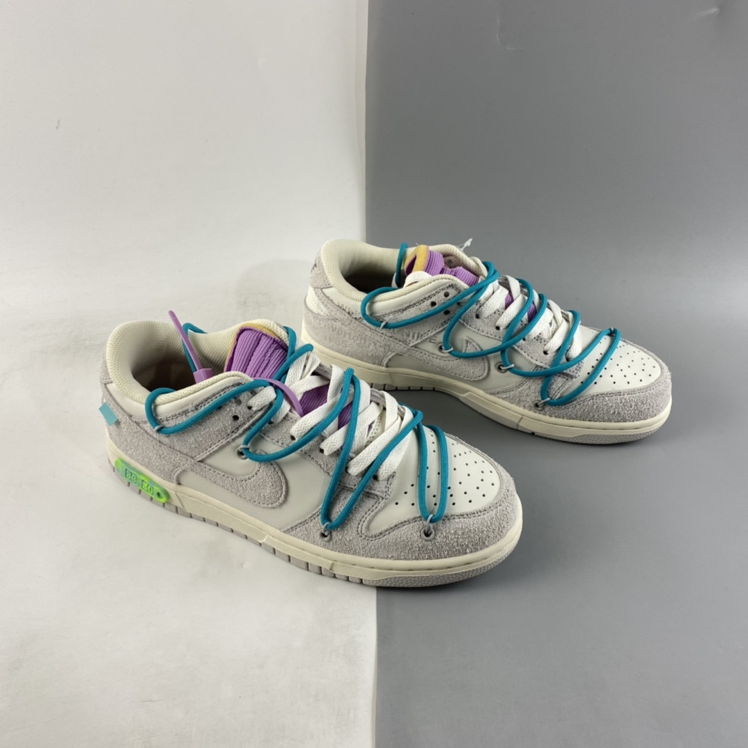 P380  VIRGIL ABLOH设计师独立品牌Off-White x Nike SB Dunk Low”The 50”扣篮板鞋 DJ0950-107