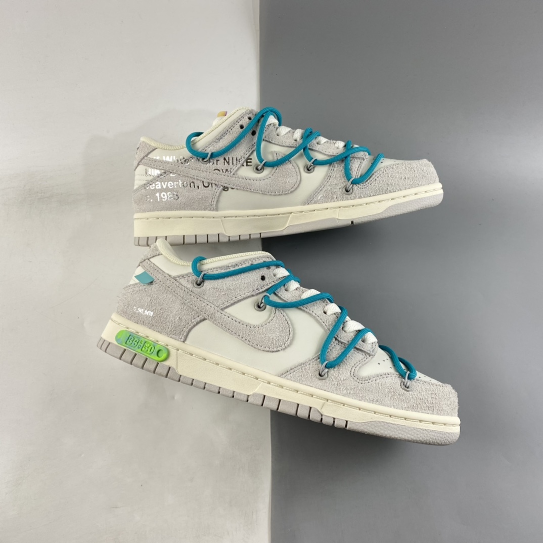 P380  VIRGIL ABLOH设计师独立品牌Off-White x Nike SB Dunk Low”The 50”扣篮板鞋 DJ0950-107