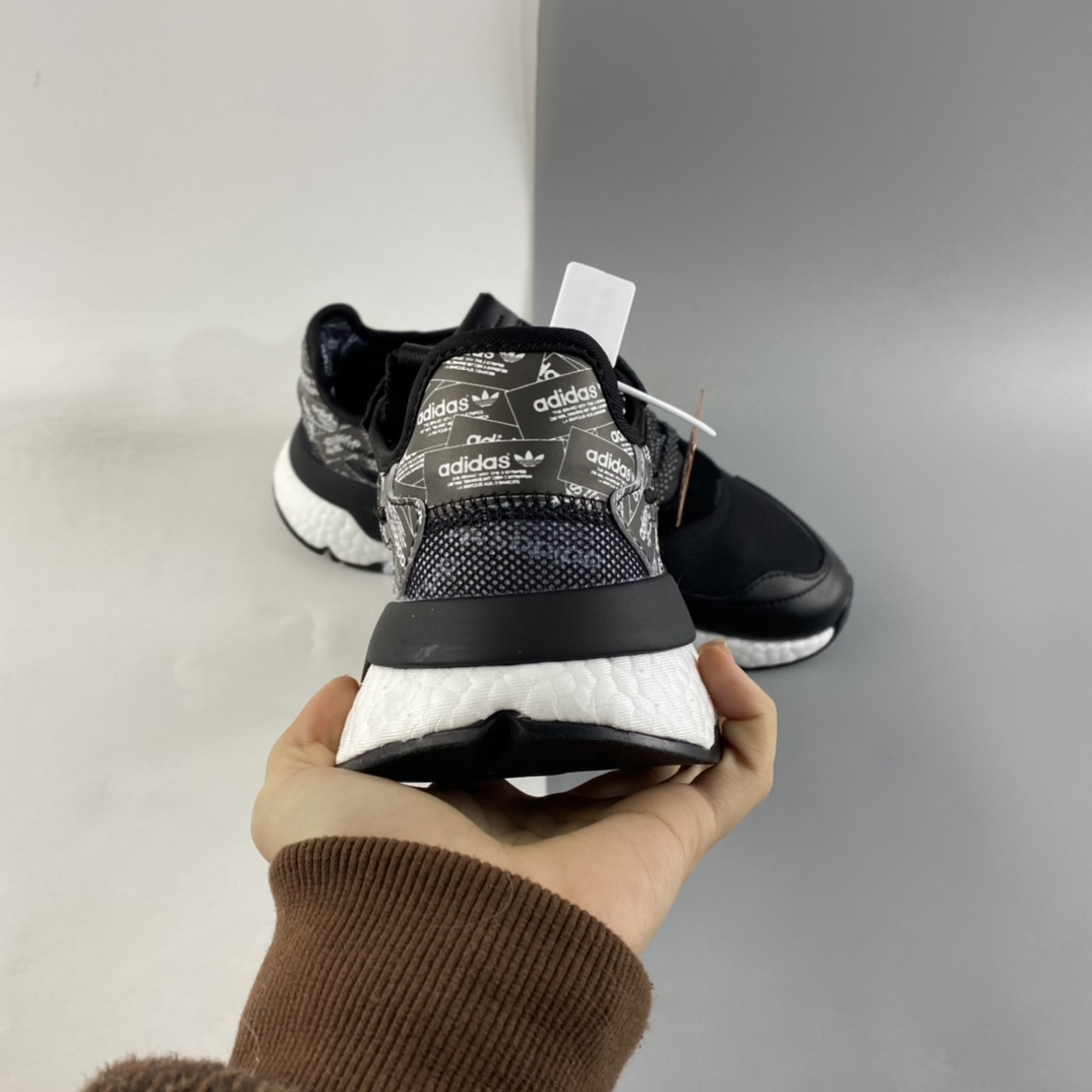 P200  Adidas Nite Jogger Boost 阿迪夜行者爆米花大底复古跑鞋 FW6689