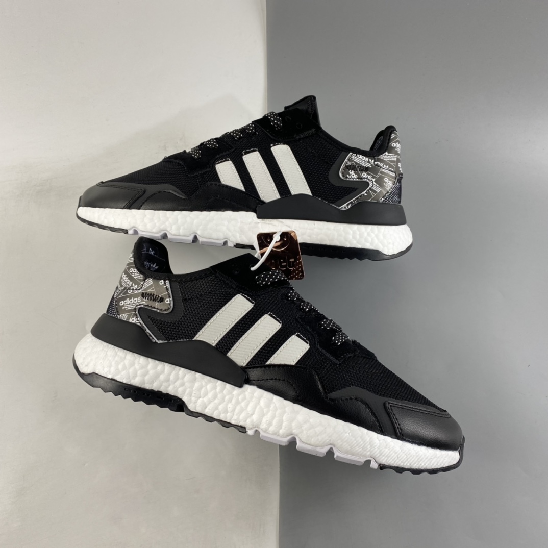 P200  Adidas Nite Jogger Boost 阿迪夜行者爆米花大底复古跑鞋 FW6689