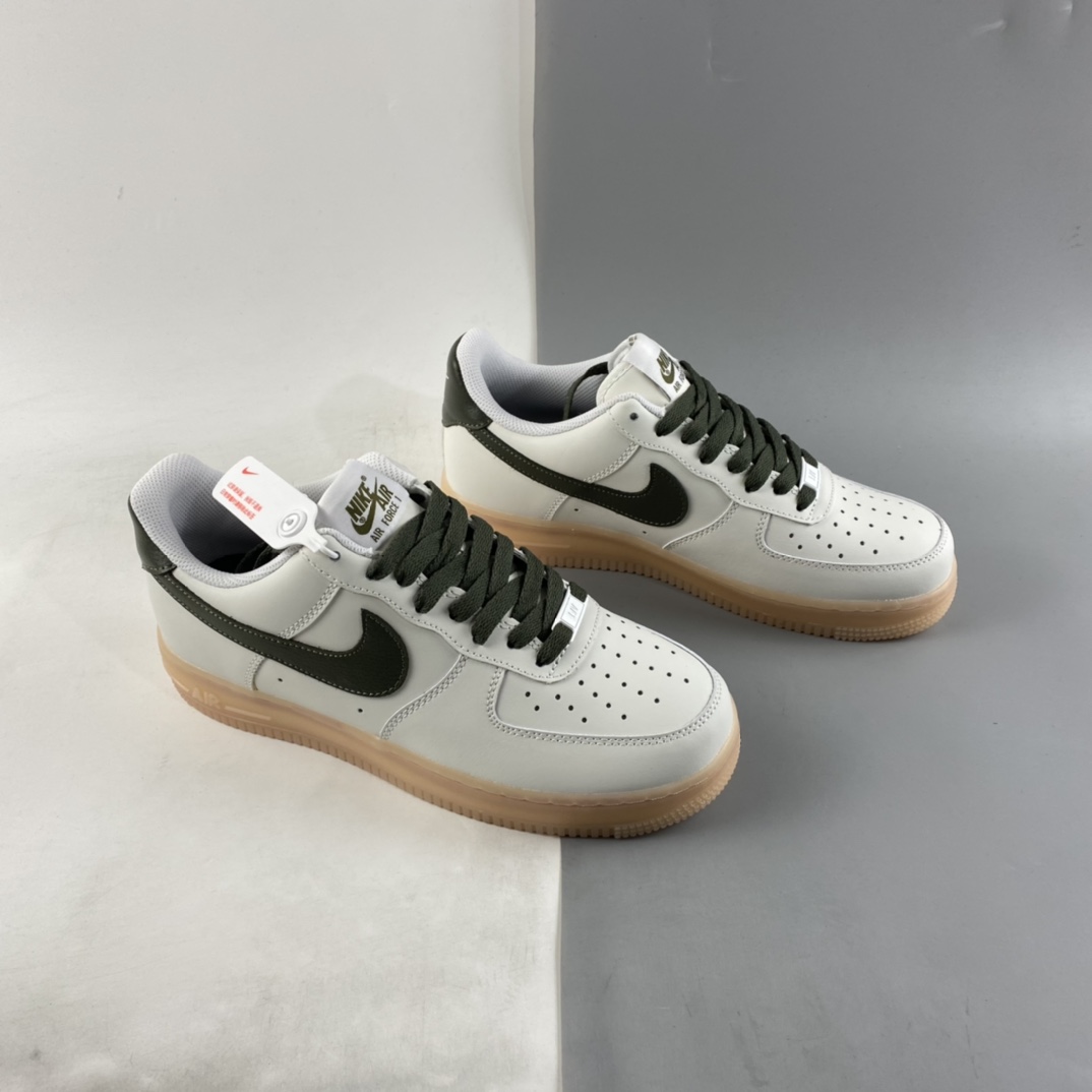 P200  NIKE Air Force 1’07 Low 生胶雾霾灰板鞋 CJ1608-100