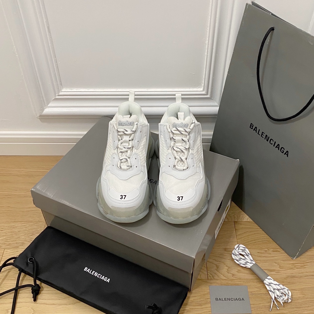Plata BALENCIAGA · Balenciaga 2022ss nuevo nuevo color triplica los zapatos de papá con colchón de aire de cristal real…