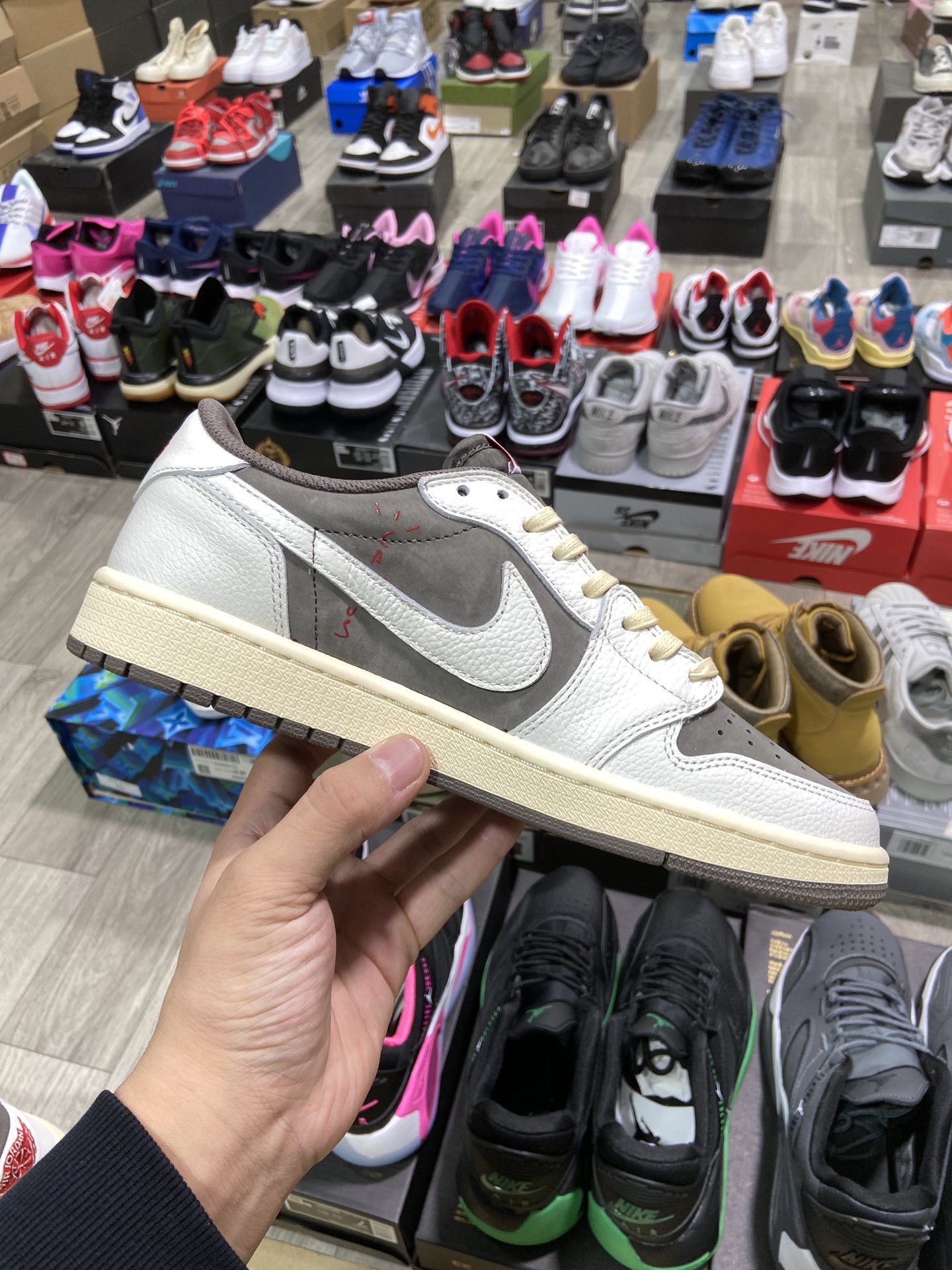 480纯原 乔丹Travis Scott x Nike Air Jordan 1 Low OGReverse MochaAJ1 DM7866-162