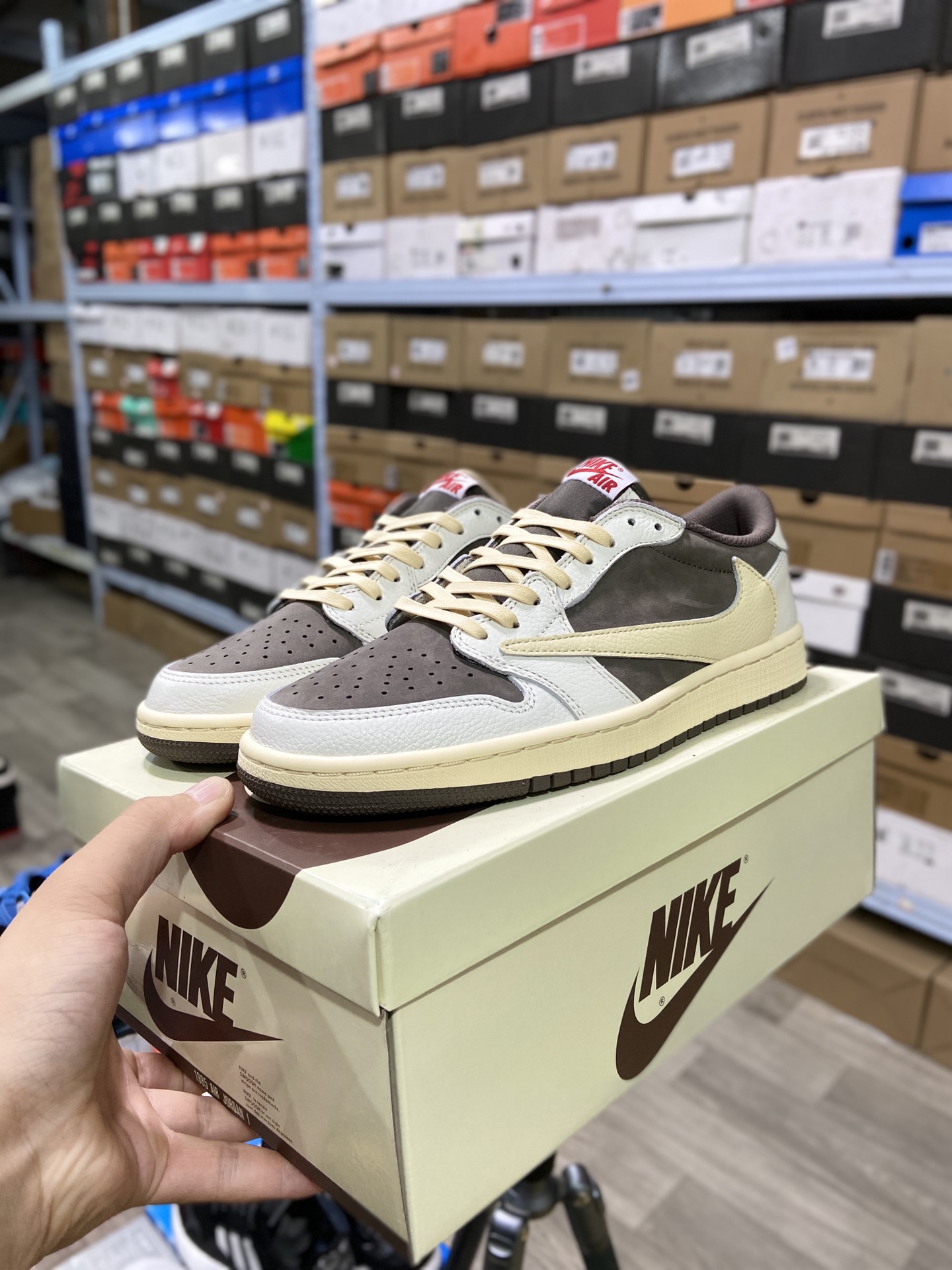 480纯原 乔丹Travis Scott x Nike Air Jordan 1 Low OGReverse MochaAJ1 DM7866-162