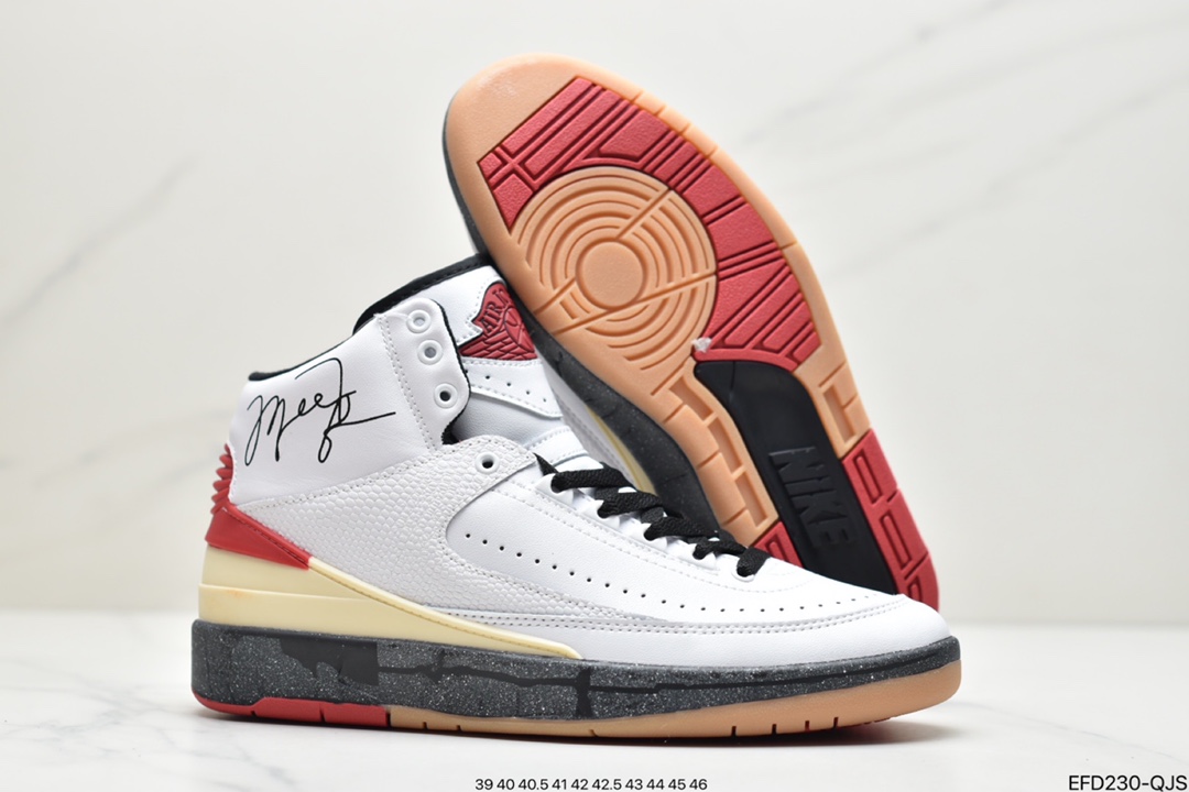 390 纯原Off White x Air Jordan 2 Low SP AJ2 乔2联名款篮球鞋 DJ4375-101