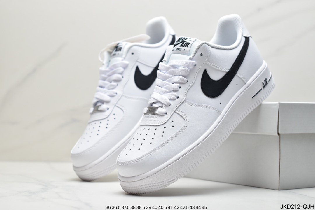 160 耐克AIR FORCE 1 MID 3M 白黑勾海外官方发售配色CJ0952-100