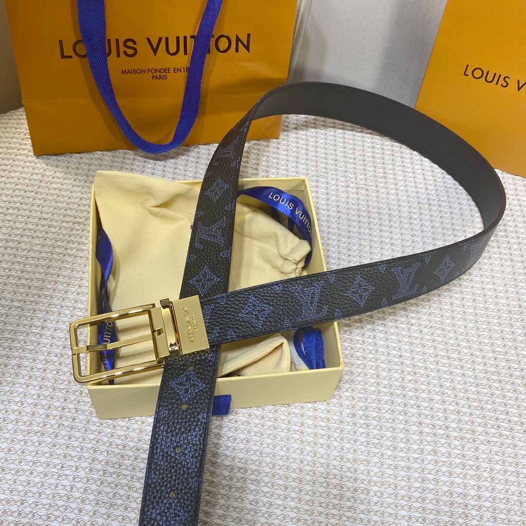 Louis Vuitton Belts Calfskin Cowhide