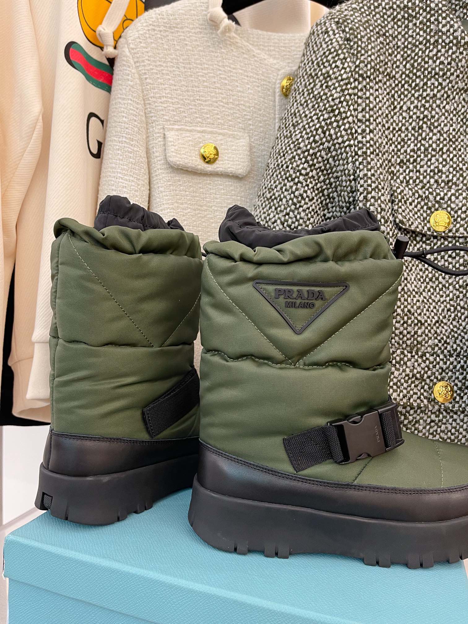 PRADA/秋冬新款羽绒靴太空雪地靴_______________________________代购品