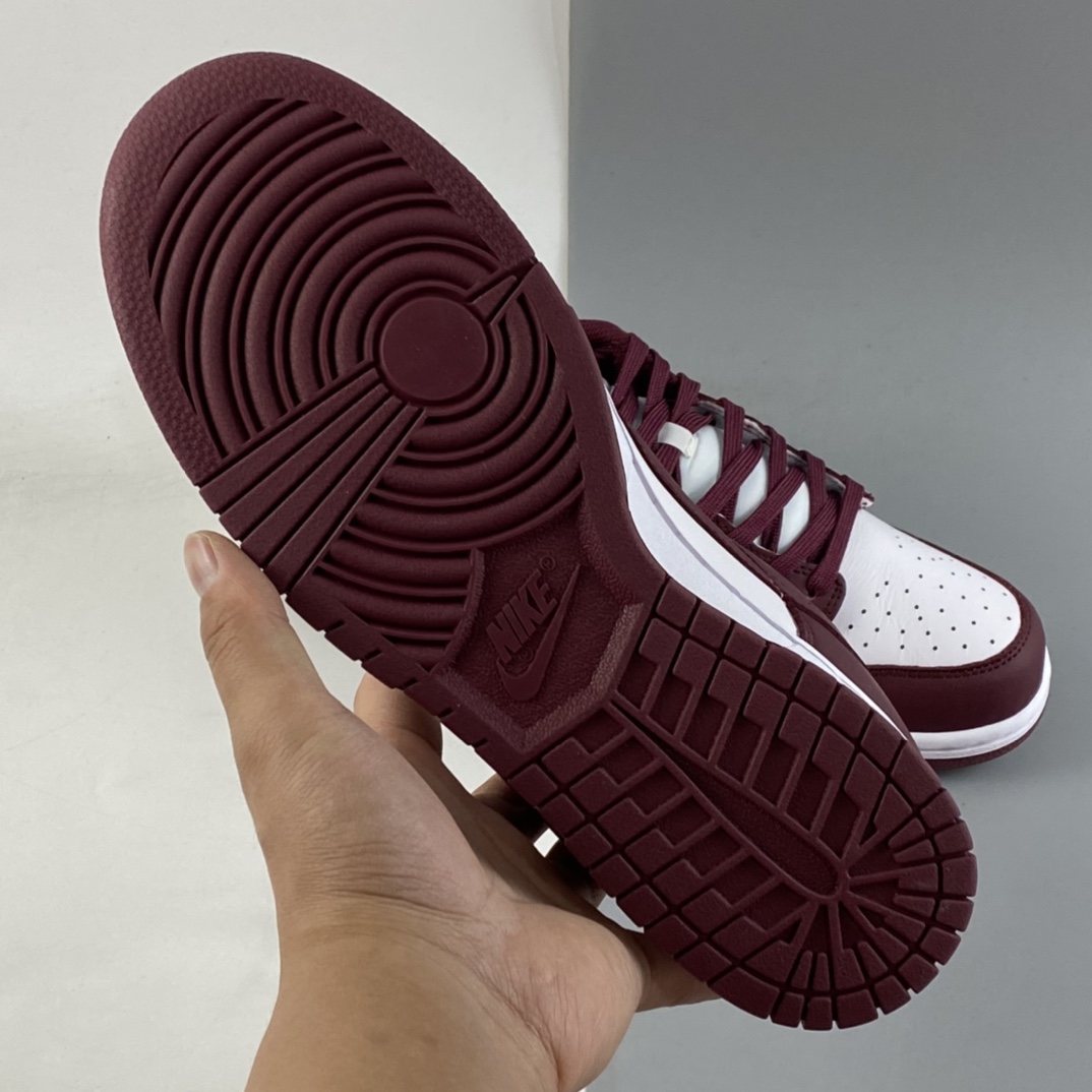 P220 NIKE SB Dunk Low Prm 酒红白配色SB扣碎篮板时尚休闲板鞋DD1503-108