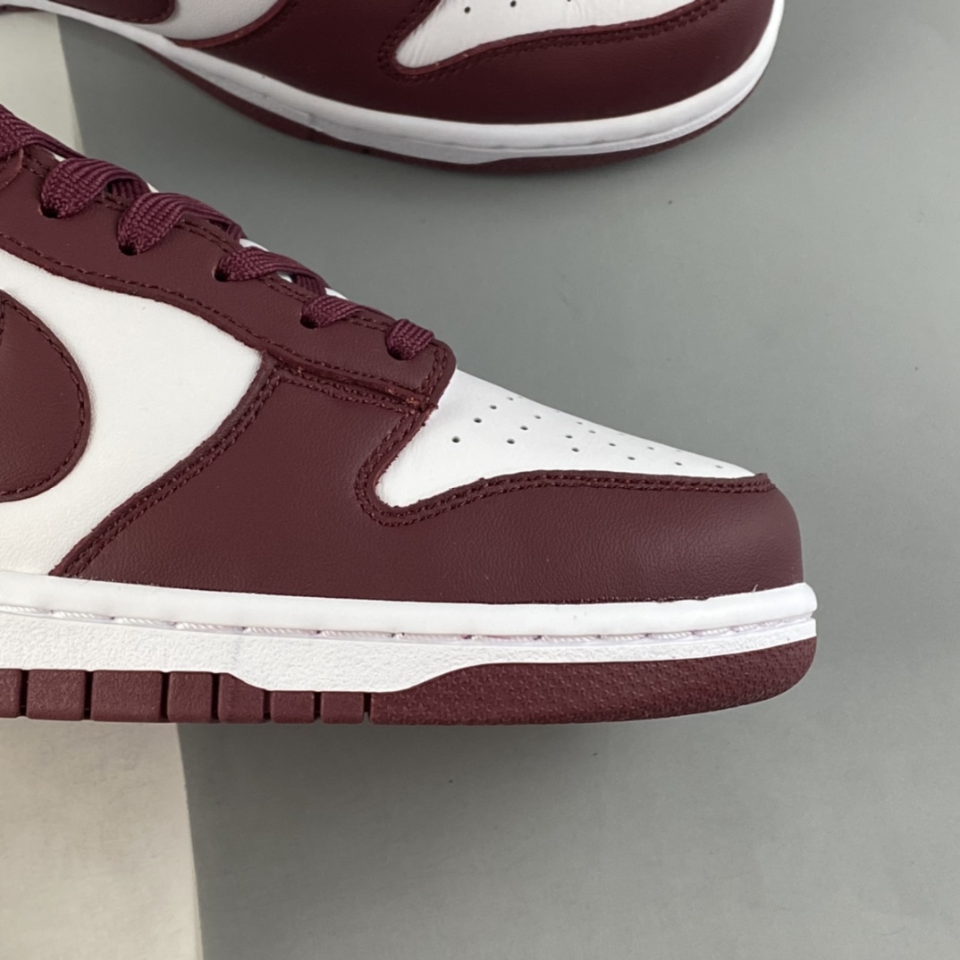 P220 NIKE SB Dunk Low Prm 酒红白配色SB扣碎篮板时尚休闲板鞋DD1503-108