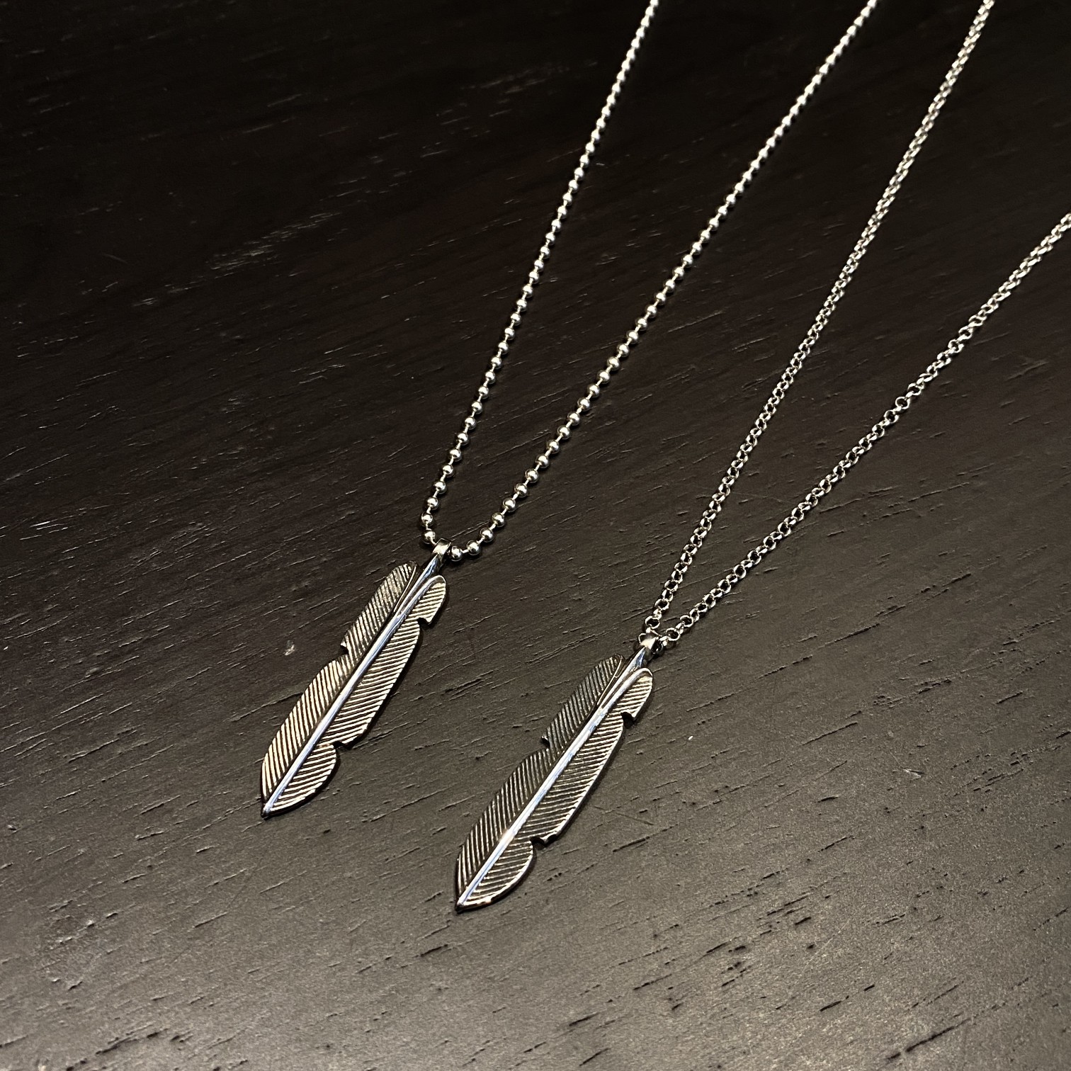 Chrome Hearts 𝐂𝐡𝐫𝐨𝐦𝐞 𝐡𝐞𝐚𝐫𝐭𝐬 克罗心羽毛项链