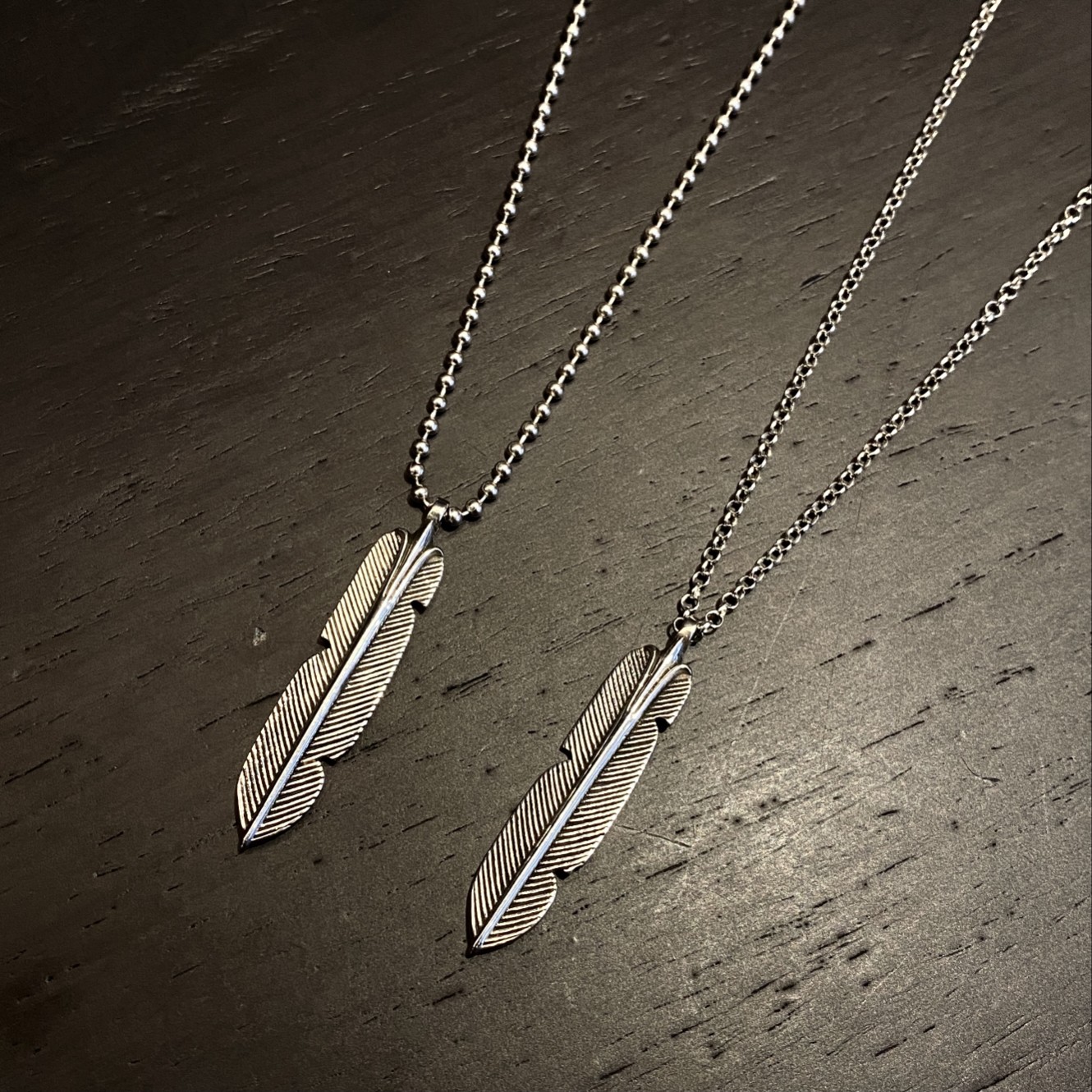 Chrome Hearts 𝐂𝐡𝐫𝐨𝐦𝐞 𝐡𝐞𝐚𝐫𝐭𝐬 克罗心羽毛项链