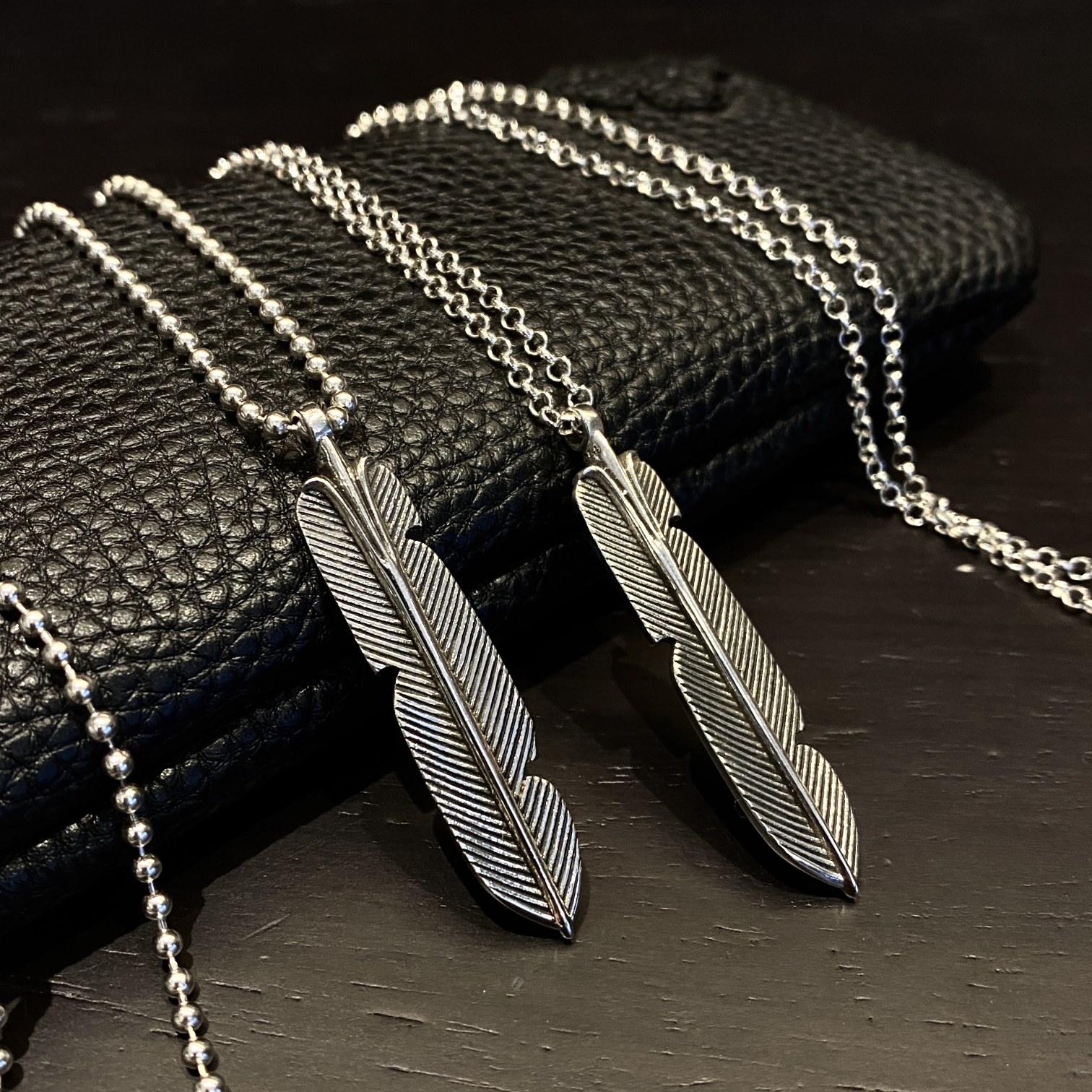 Chrome Hearts 𝐂𝐡𝐫𝐨𝐦𝐞 𝐡𝐞𝐚𝐫𝐭𝐬 克罗心羽毛项链