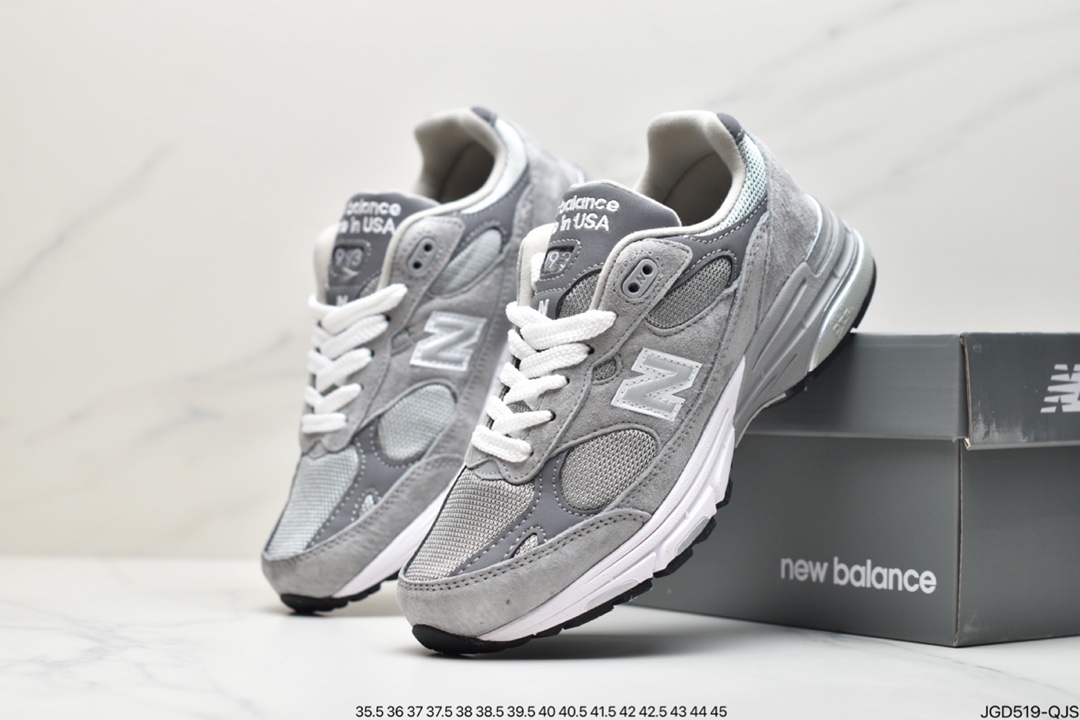 180 新百伦New Balance in USA MR993系列美产血统经典复古休闲运动百搭老爹跑步鞋 “元祖灰银3M”MR993GL