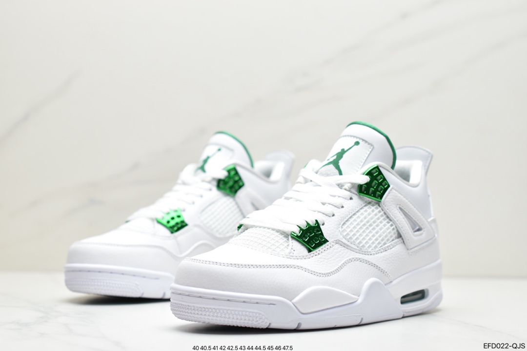 390 Air Jordan 4 “Pine Green”白红 纯白色的鞋头CT8527-113