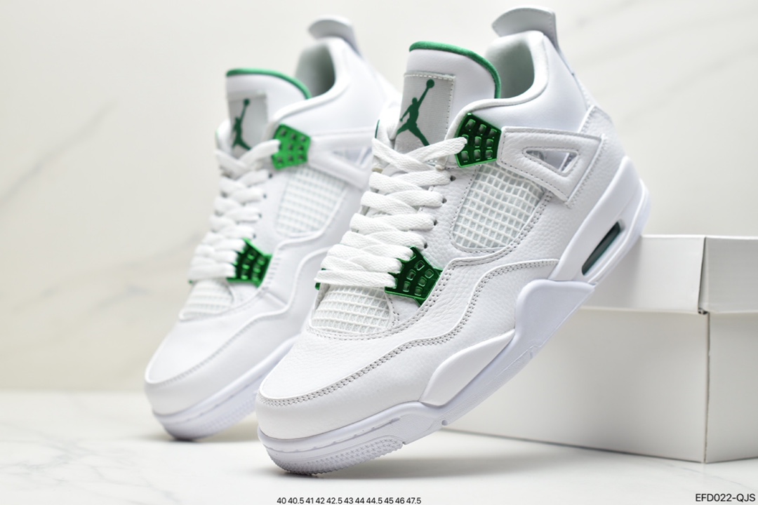 390 Air Jordan 4 “Pine Green”白红 纯白色的鞋头CT8527-113