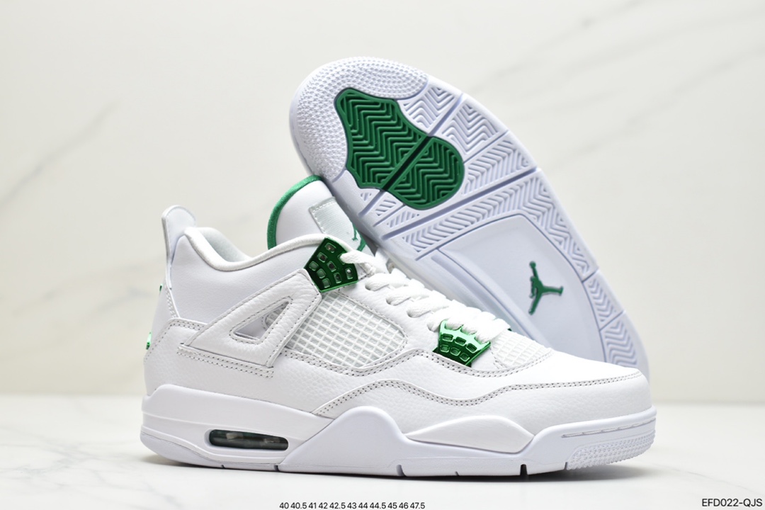 390 Air Jordan 4 “Pine Green”白红 纯白色的鞋头CT8527-113