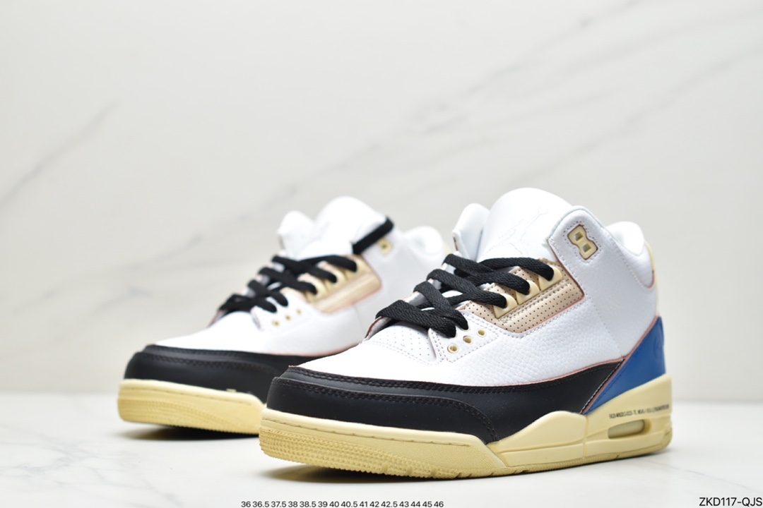 270 Fragment Design x Air Jordan 3 藤原浩闪电联名 AJ3 乔丹3代 aj3 乔3 藤原浩闪电DA3595-100