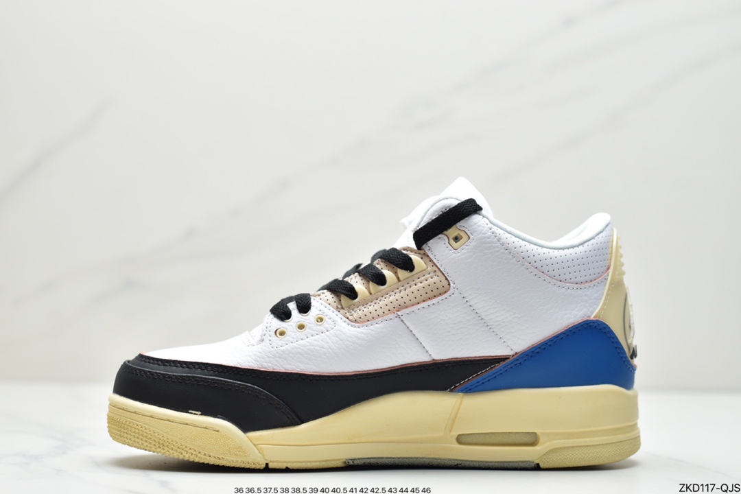 270 Fragment Design x Air Jordan 3 藤原浩闪电联名 AJ3 乔丹3代 aj3 乔3 藤原浩闪电DA3595-100