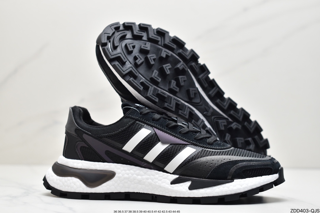 230  Adidas 阿迪达斯RETROPY P9夜行者3代 真爆大底复古跑鞋HO3087