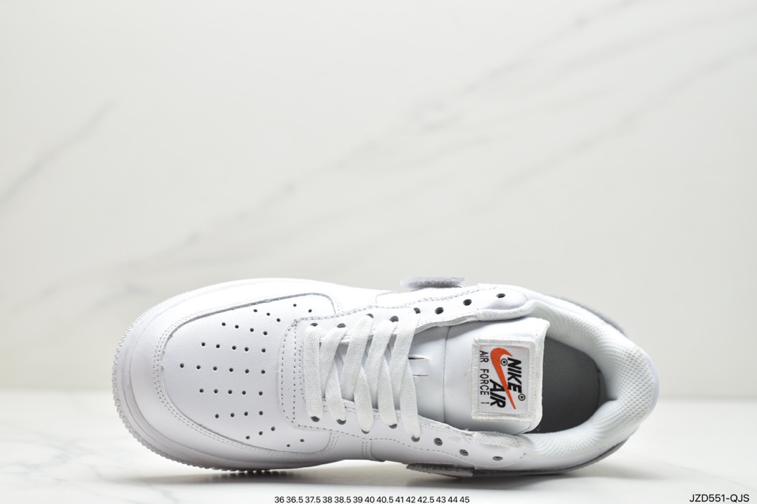 140 耐克Nike Air Force 1 07 QS“ Swoosh Pack”魔术贴彩色勾换空军一号经典搭百休闲运动板鞋“浅米彩虹勾”AH8462-101