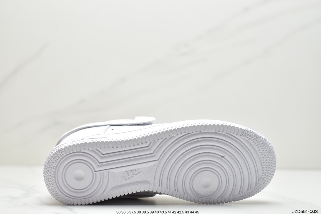 140 耐克Nike Air Force 1 07 QS“ Swoosh Pack”魔术贴彩色勾换空军一号经典搭百休闲运动板鞋“浅米彩虹勾”AH8462-101