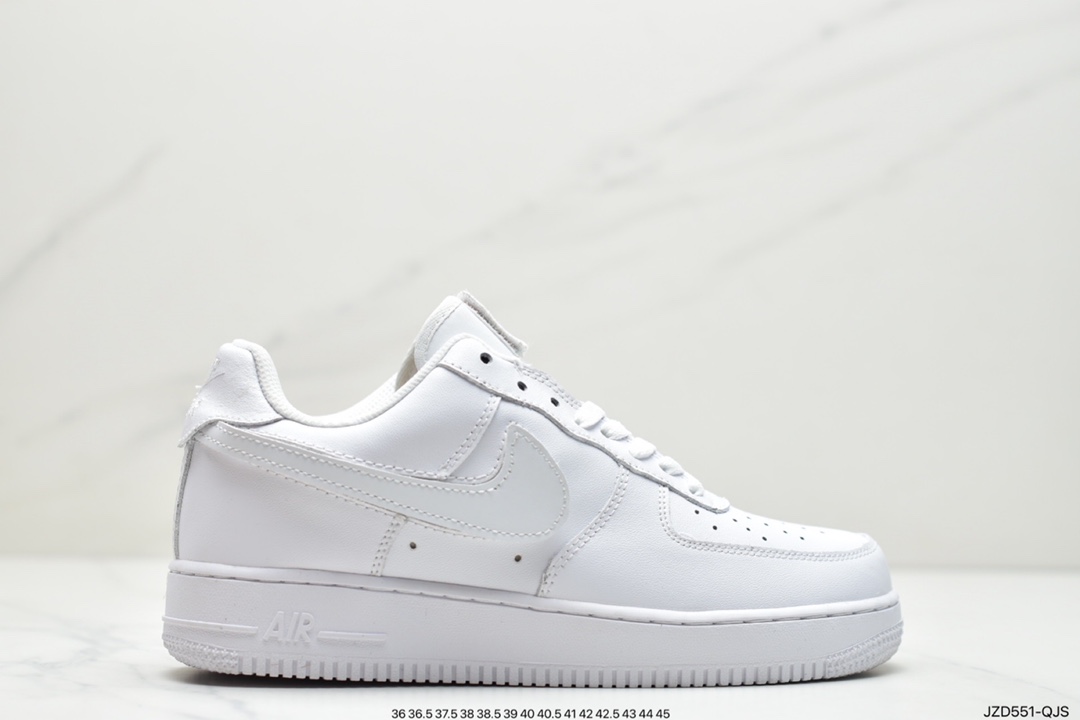 140 耐克Nike Air Force 1 07 QS“ Swoosh Pack”魔术贴彩色勾换空军一号经典搭百休闲运动板鞋“浅米彩虹勾”AH8462-101