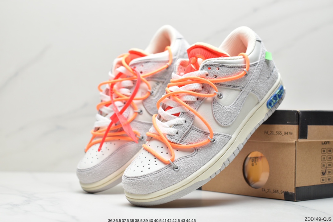 230 Off-White x Nike Dunk Low NO.3白鞋带 蓝扣 纯原大厂DM1602-124