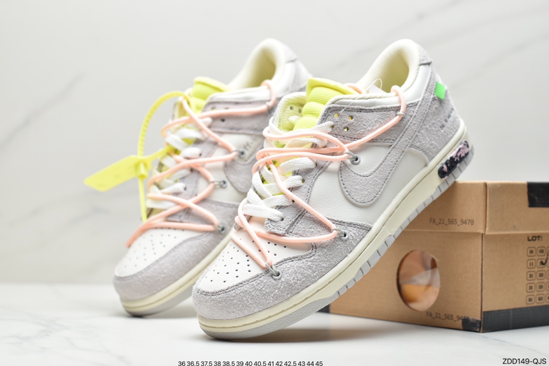 230 Off-White x Nike Dunk Low NO.3白鞋带 蓝扣 纯原大厂DM1602-124