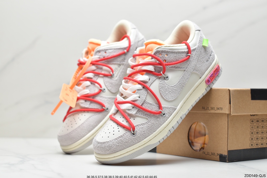 230 Off-White x Nike Dunk Low NO.3白鞋带 蓝扣 纯原大厂DM1602-124
