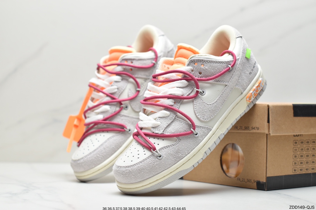 230 Off-White x Nike Dunk Low NO.3白鞋带 蓝扣 纯原大厂DM1602-124