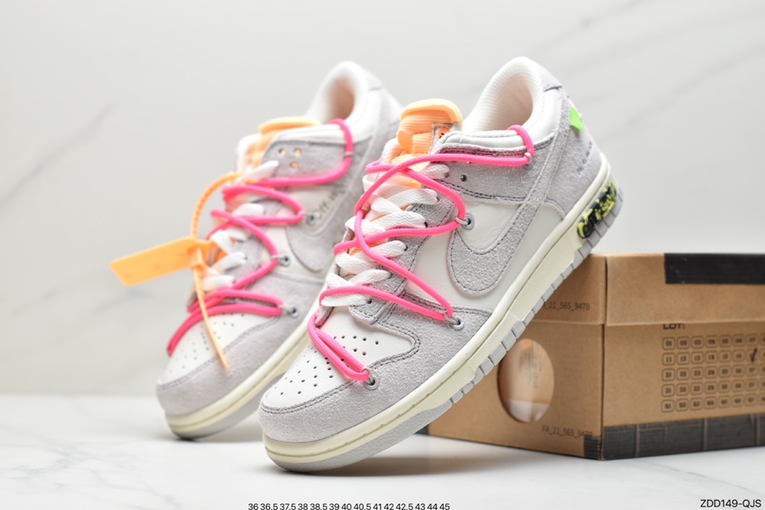 230 Off-White x Nike Dunk Low NO.3白鞋带 蓝扣 纯原大厂DM1602-124
