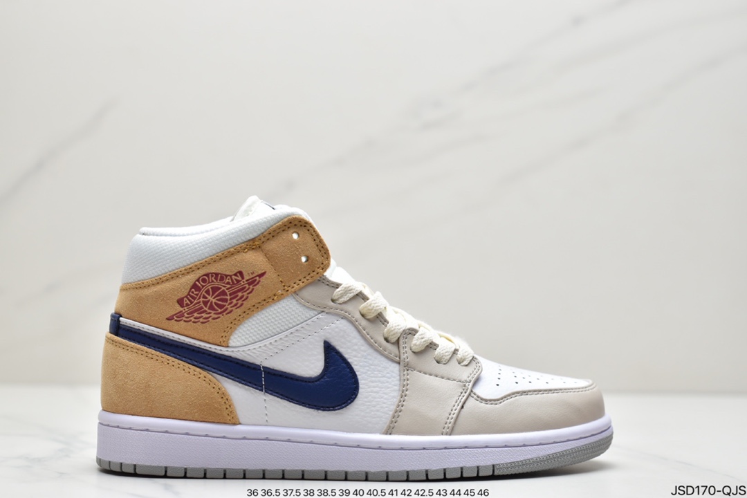 200 Air Jordan 1 Mid AJ1 中帮篮球鞋DC7294-103