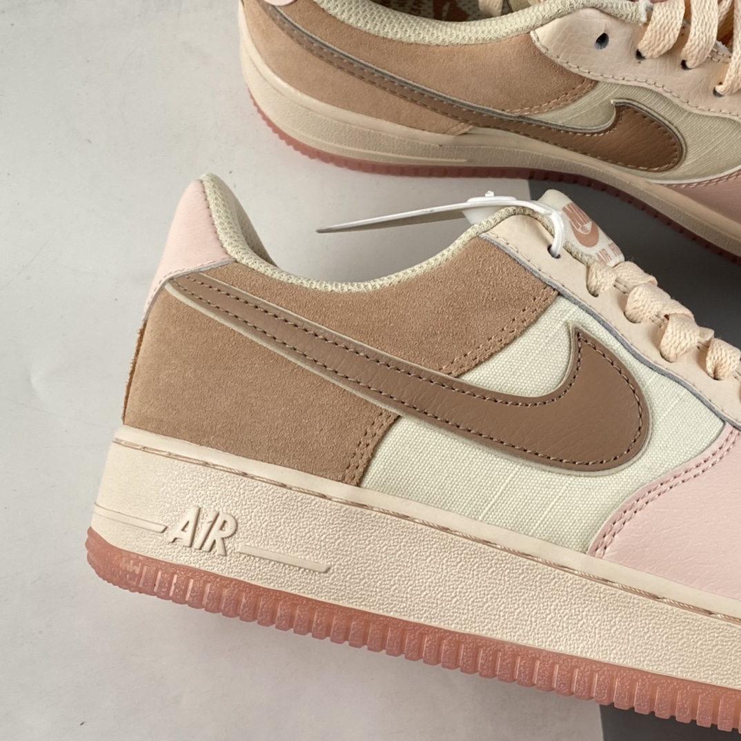 P200 NIKE Air Force 1’07 Low 浅粉拼接空军一号低帮休闲板鞋 896185-603