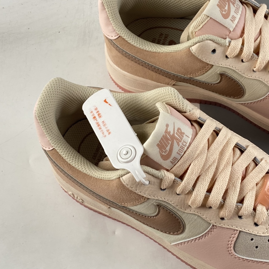 P200 NIKE Air Force 1’07 Low 浅粉拼接空军一号低帮休闲板鞋 896185-603