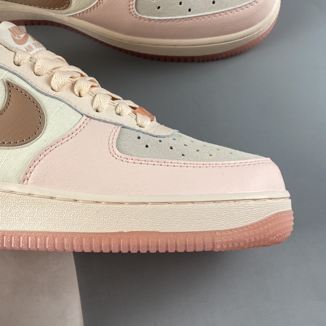 P200 NIKE Air Force 1’07 Low 浅粉拼接空军一号低帮休闲板鞋 896185-603