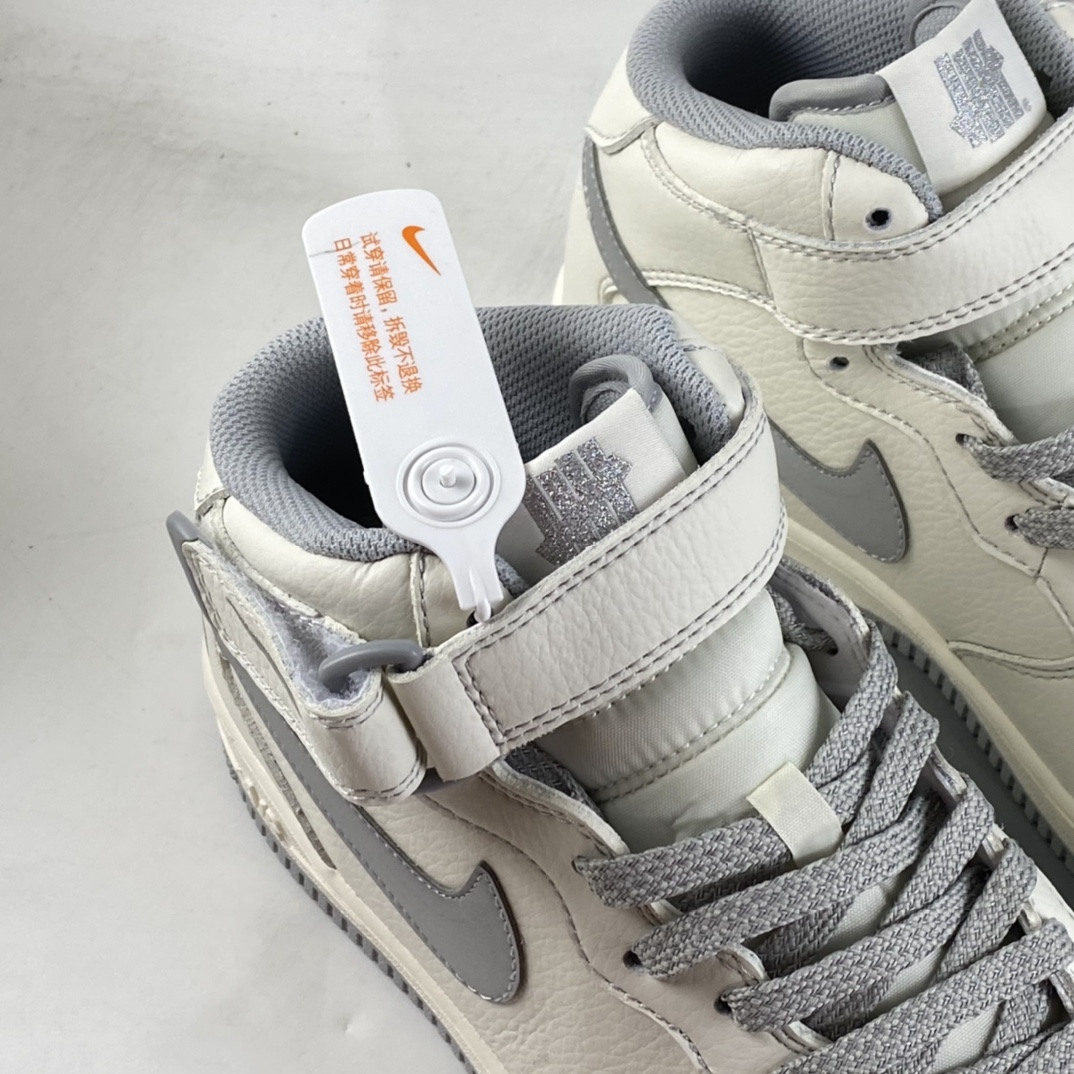 P260  Undefeated x NIKE Air Force 1 Mid SU19 白银夜魔侠休闲板鞋 AO6617-306